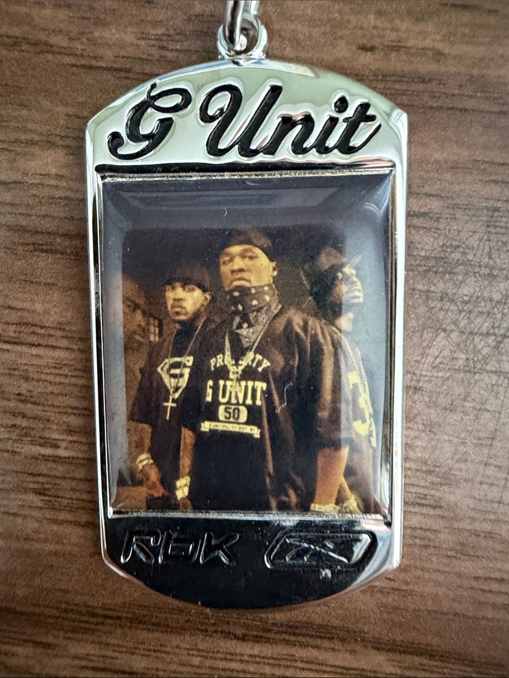 G-Unit engraved and chrome enamel photo pendant - Picture 2 of 4